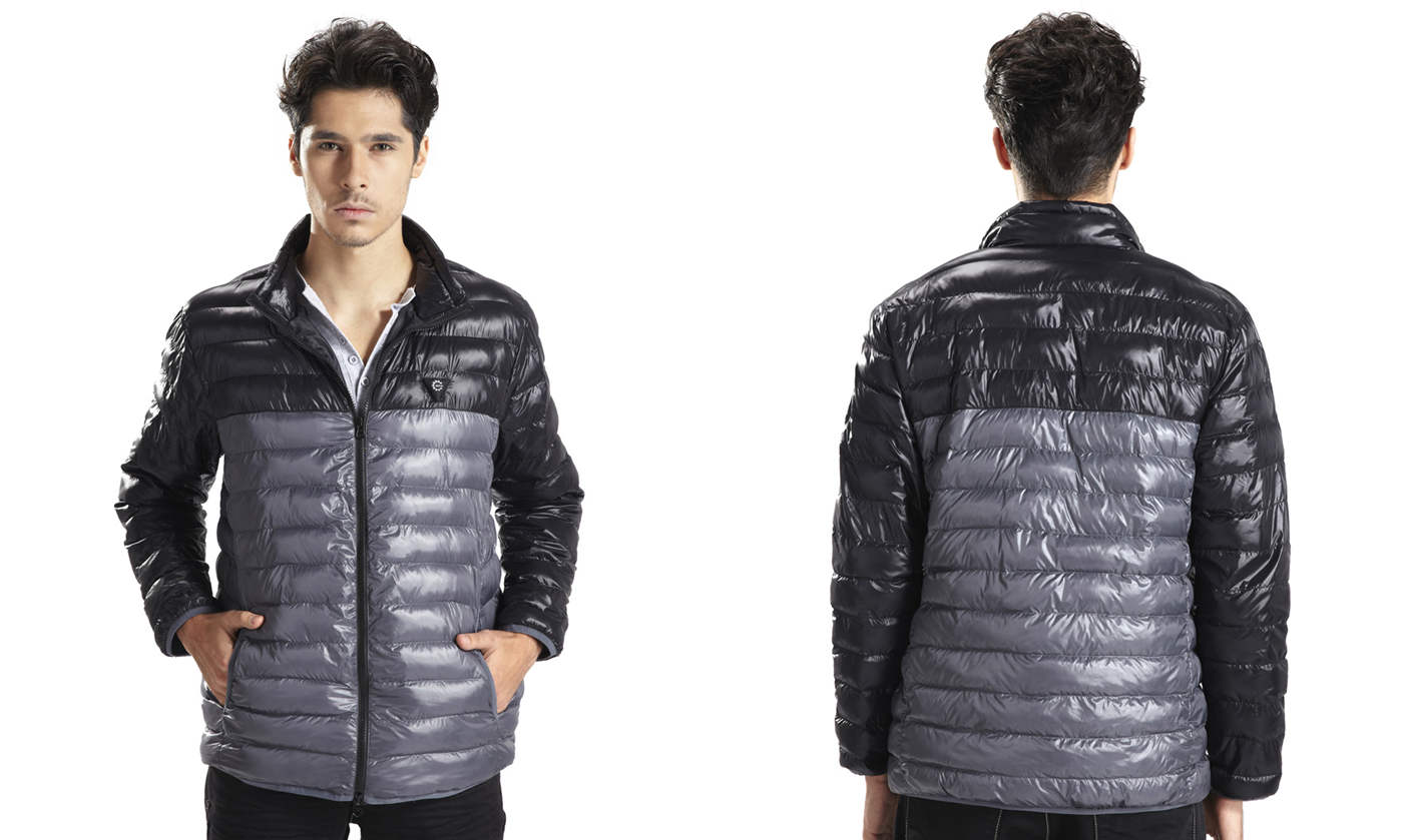 heated down jacket