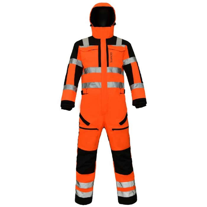 Men Hi Vis Reflective Waterproof Breathable Insulated Coverall
