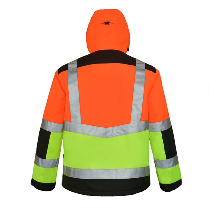 Men Hi Vis Reflective Water-Resistance Breathable Insulated Heating Jacket - Image 2
