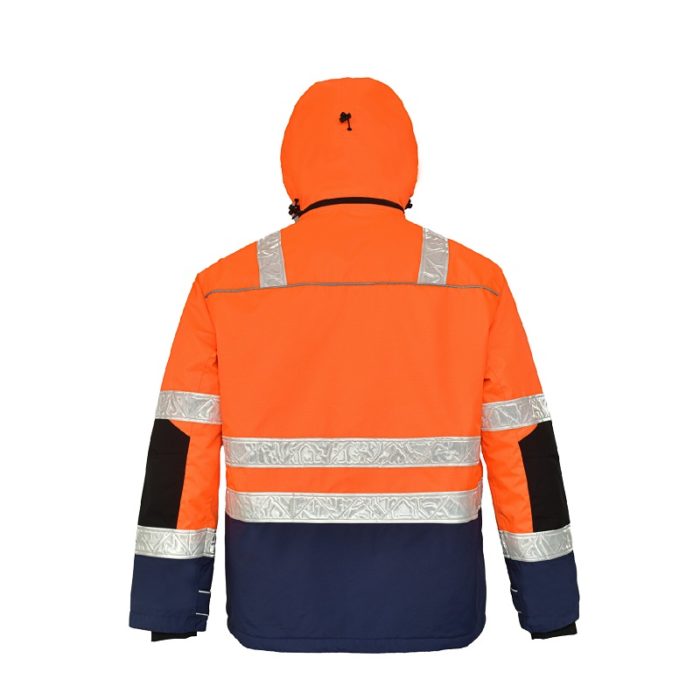 Men Waterproof Breathable Insulated Hi Vis Reflective Jacket - Image 2
