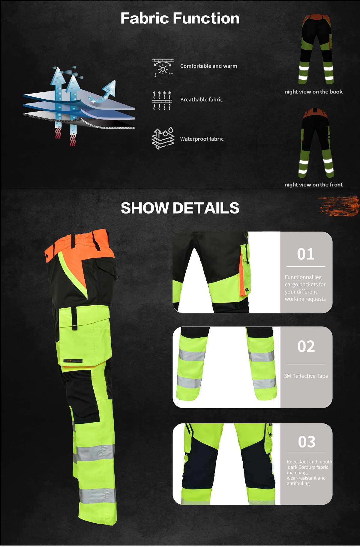 Hi Vis Reflective Trousers